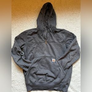 Carhartt Men’s Hooded Half-Zip Sweatshirt Medium